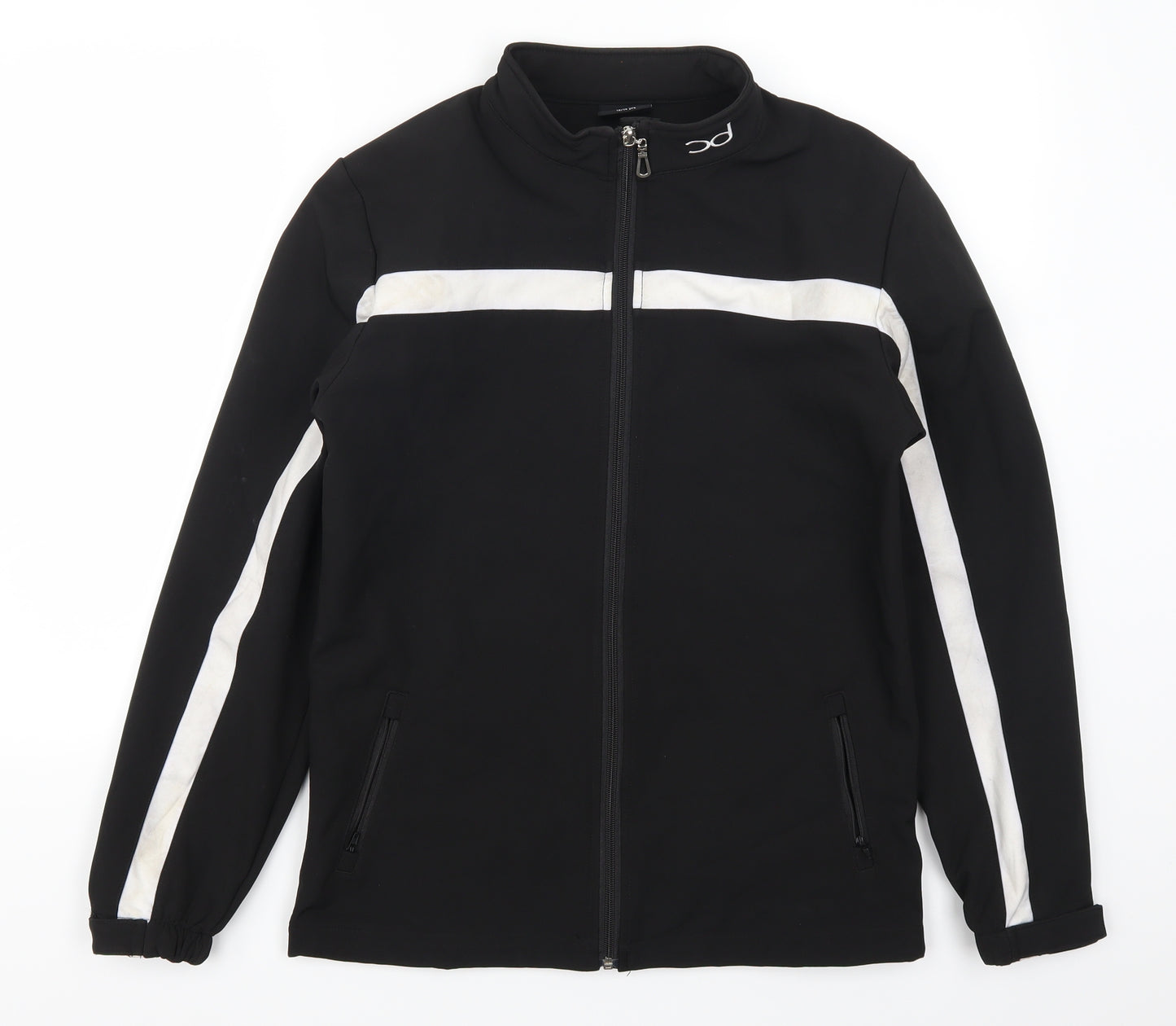 Chinny Dipper Boys Black Striped  Jacket  Size 13-14 Years