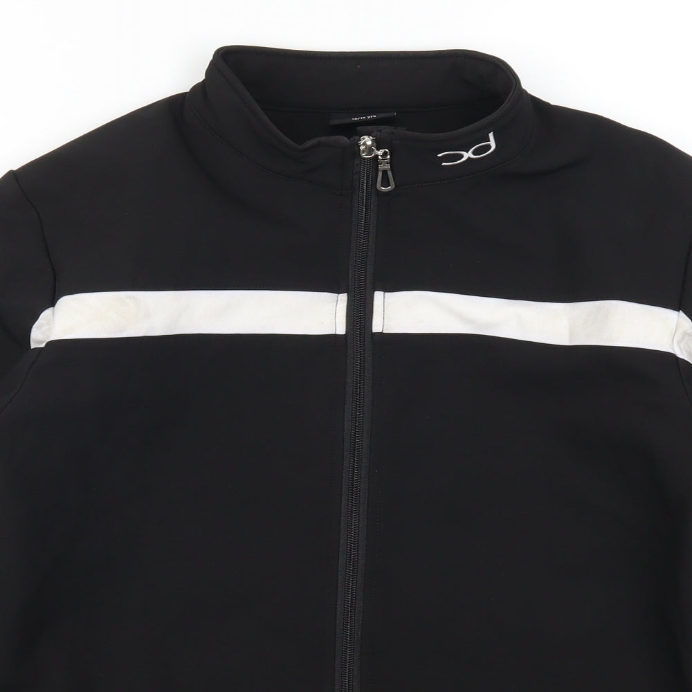 Chinny Dipper Boys Black Striped  Jacket  Size 13-14 Years