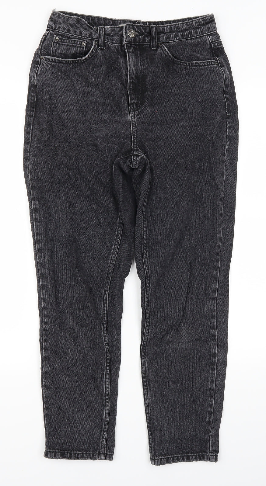 Topshop Womens Grey  Denim Mom Jeans Size 26 in L27 in