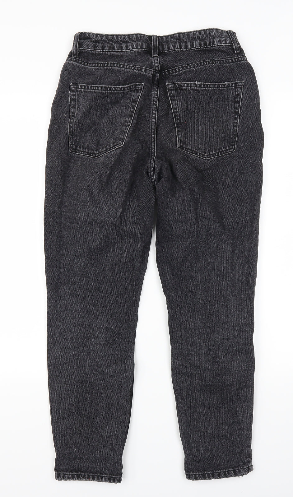 Topshop Womens Grey  Denim Mom Jeans Size 26 in L27 in