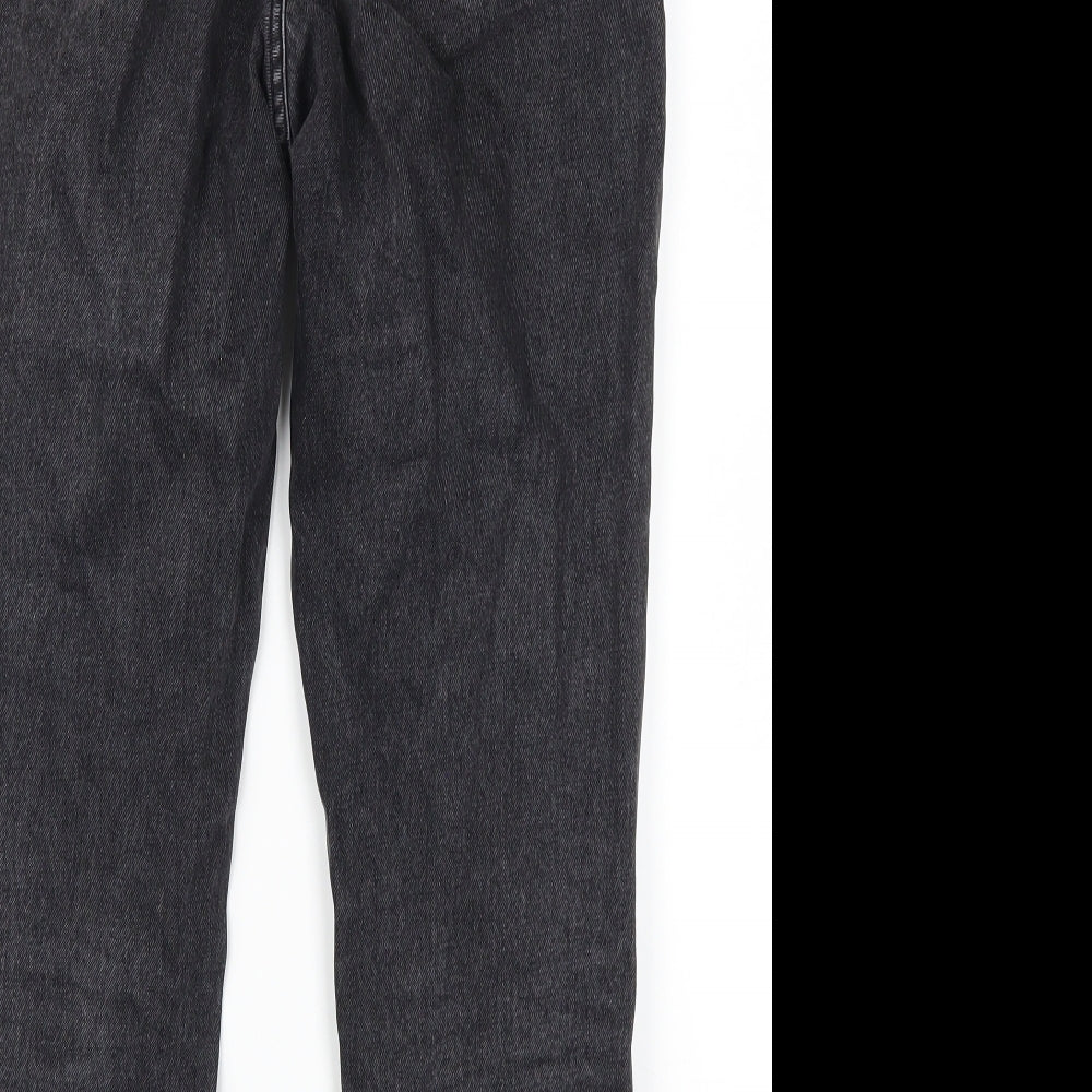 Topshop Womens Grey  Denim Mom Jeans Size 26 in L27 in