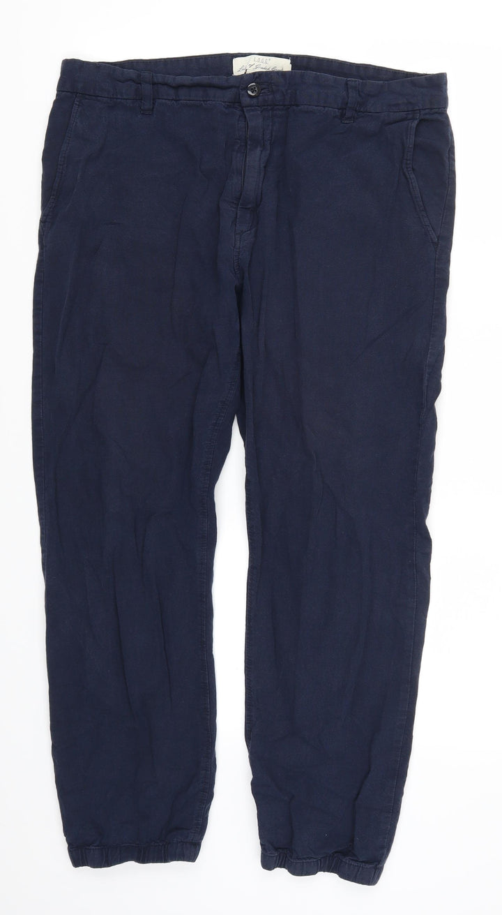 H&M Womens Blue   Trousers  Size 8 L27 in