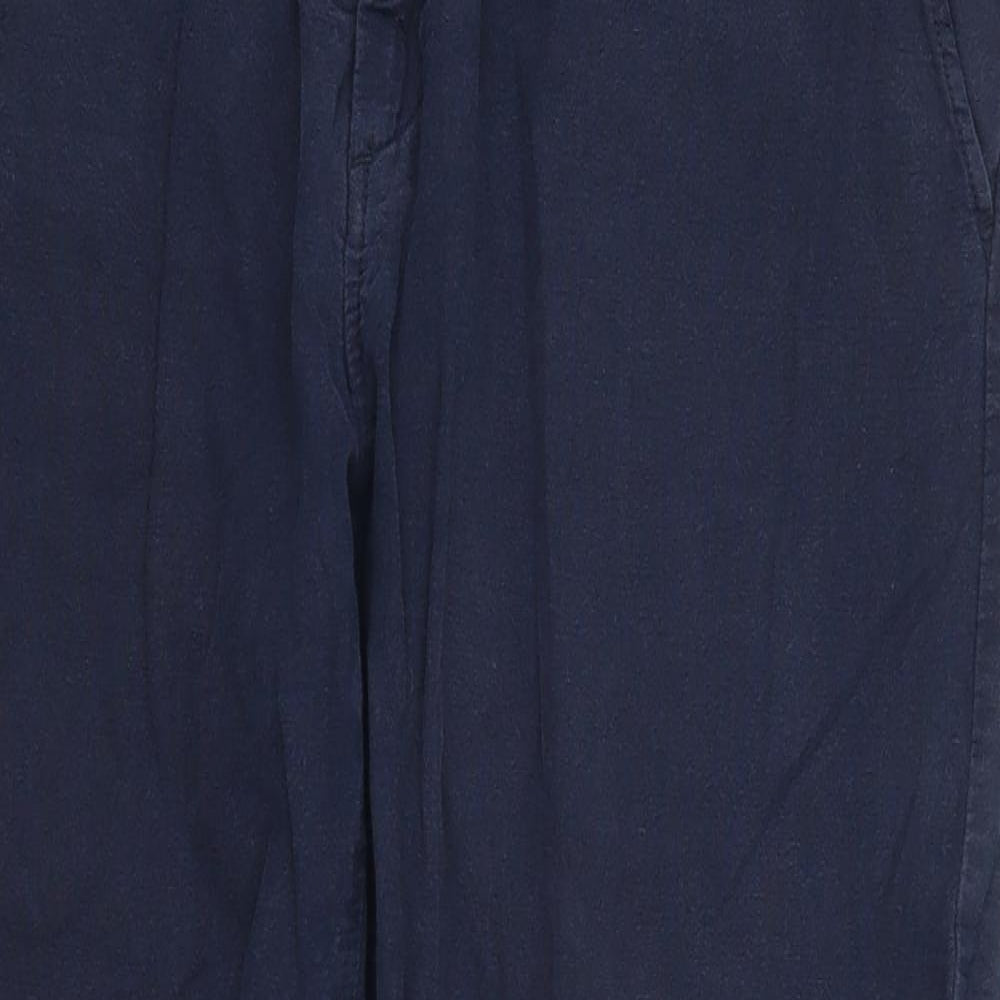 H&M Womens Blue   Trousers  Size 8 L27 in