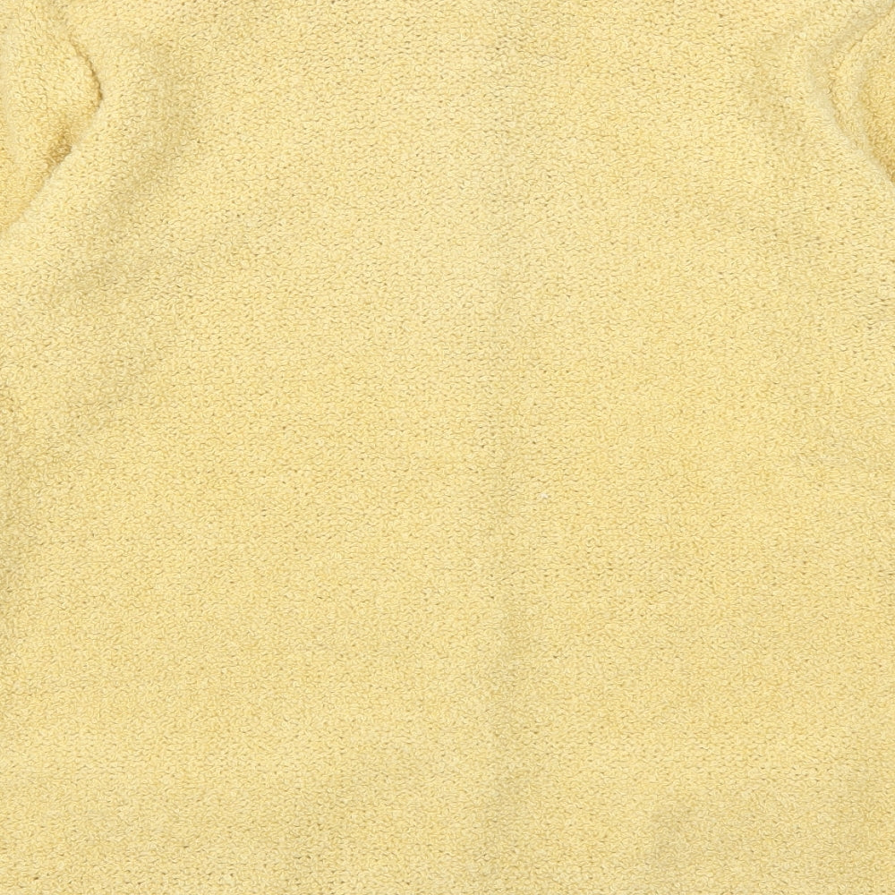 Poppy Womens Yellow   Cardigan Jumper Size 14