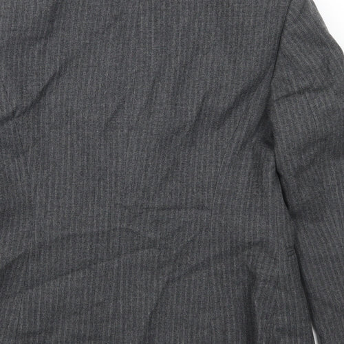 Precis Womens Grey Striped  Jacket Suit Jacket Size 10