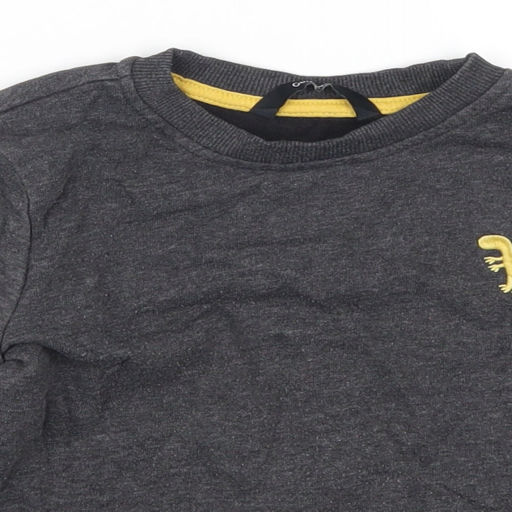 George Boys Grey    Sweatshirt Size 3-4 Years  - Dinosair