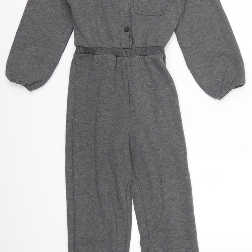 Zara Girls Grey   Jumpsuit One-Piece Size 13-14 Years
