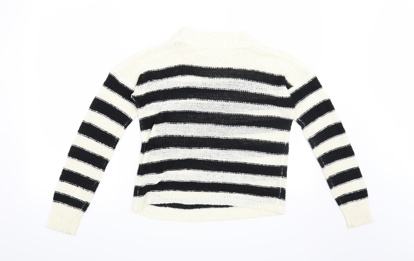 Atmosphere Womens Beige Striped  Pullover Jumper Size 10