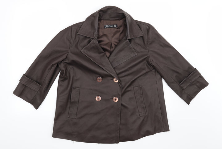 Joanna Hope Womens Brown Jacket Size 14