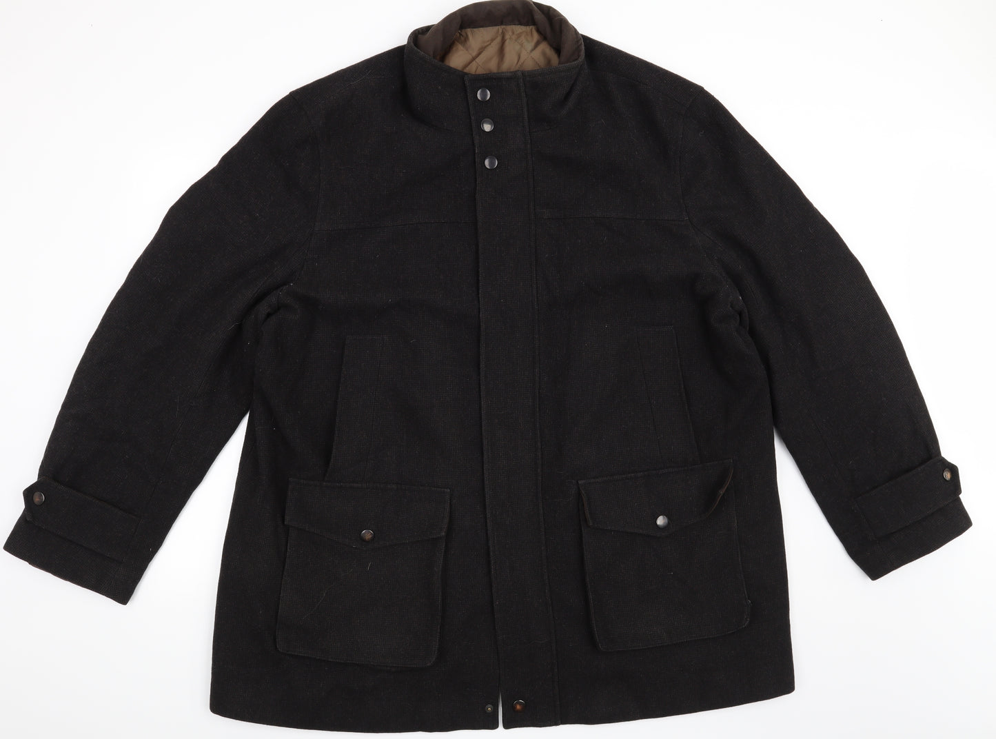 Slaters Mens Brown   Overcoat Coat Size 3XL