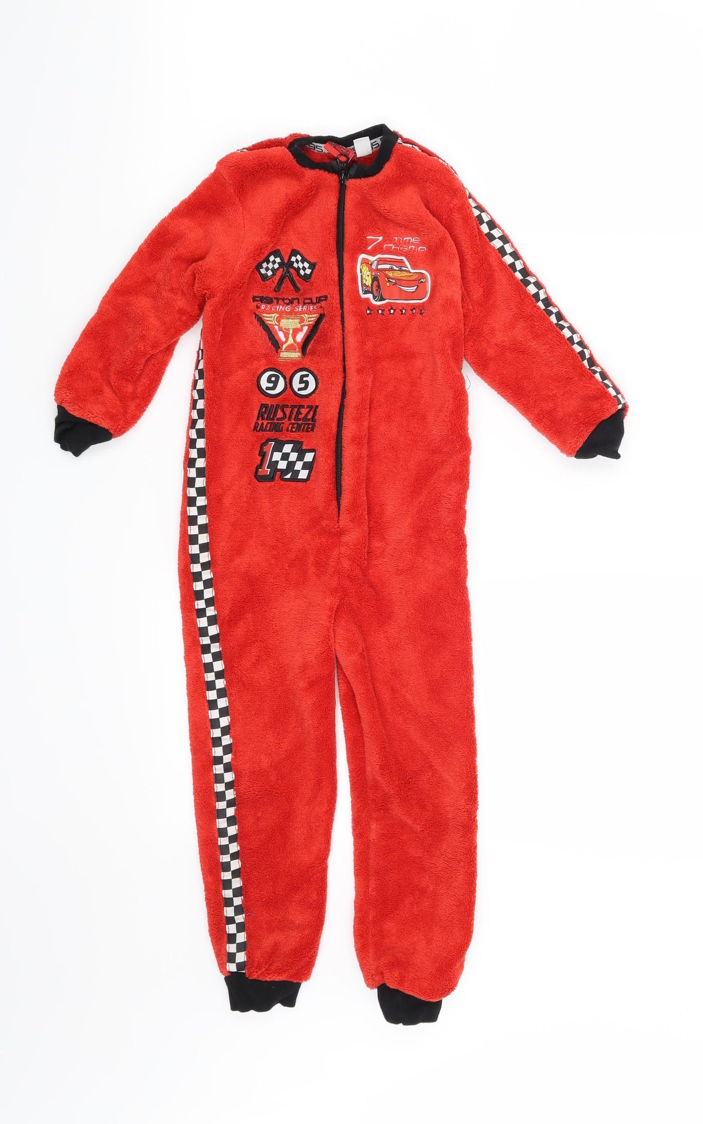 Disney Pixar Boys Red Solid   One Piece Size 3-4 Years  - Disney Pixar Cars