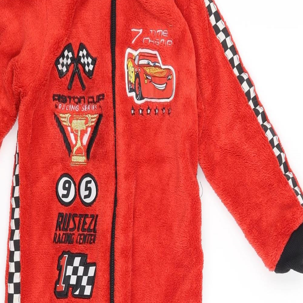 Disney Pixar Boys Red Solid   One Piece Size 3-4 Years  - Disney Pixar Cars