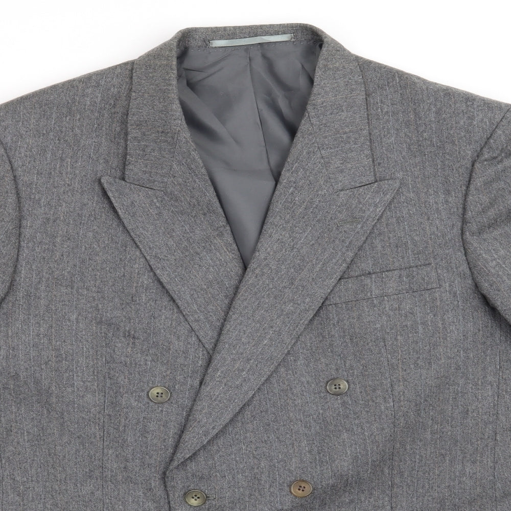 Centaur Mens Blue Striped  Jacket Blazer Size 42