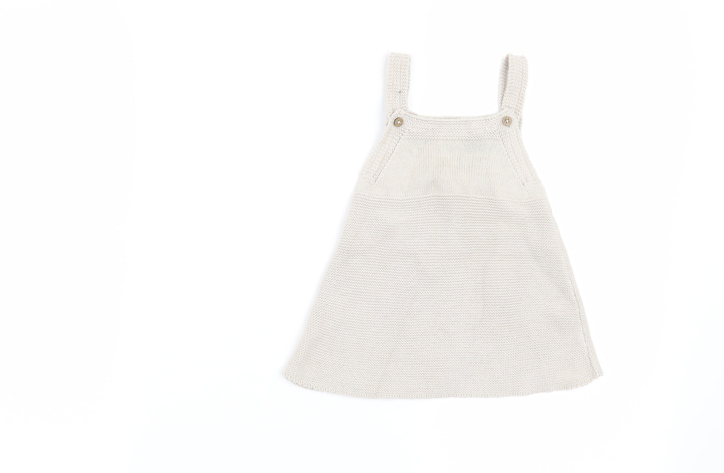 NEXT  Beige   Pinafore/Dungaree Dress  Size 0-3 Months  - Rabbits