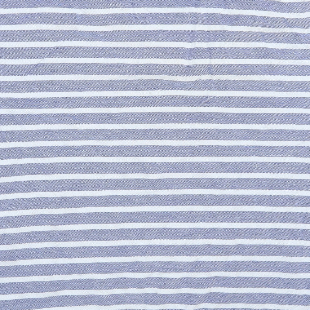 Marks and Spencer Mens Blue Striped   Polo Size 2XL