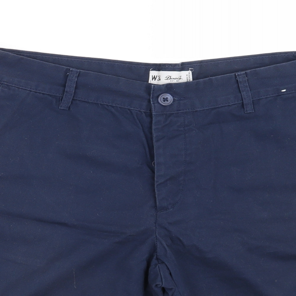 Denim CO Mens Blue   Chino Shorts Size 34