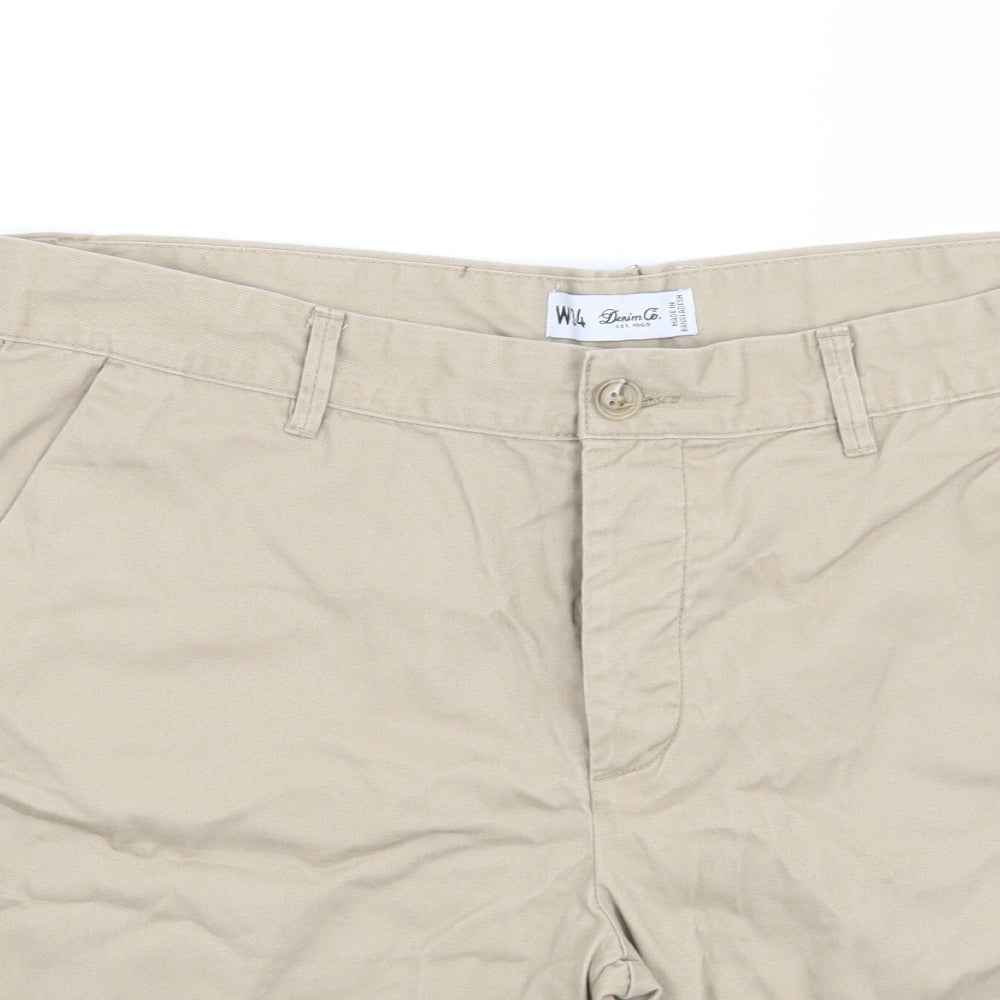 Denim CO Mens Beige   Chino Shorts Size 34