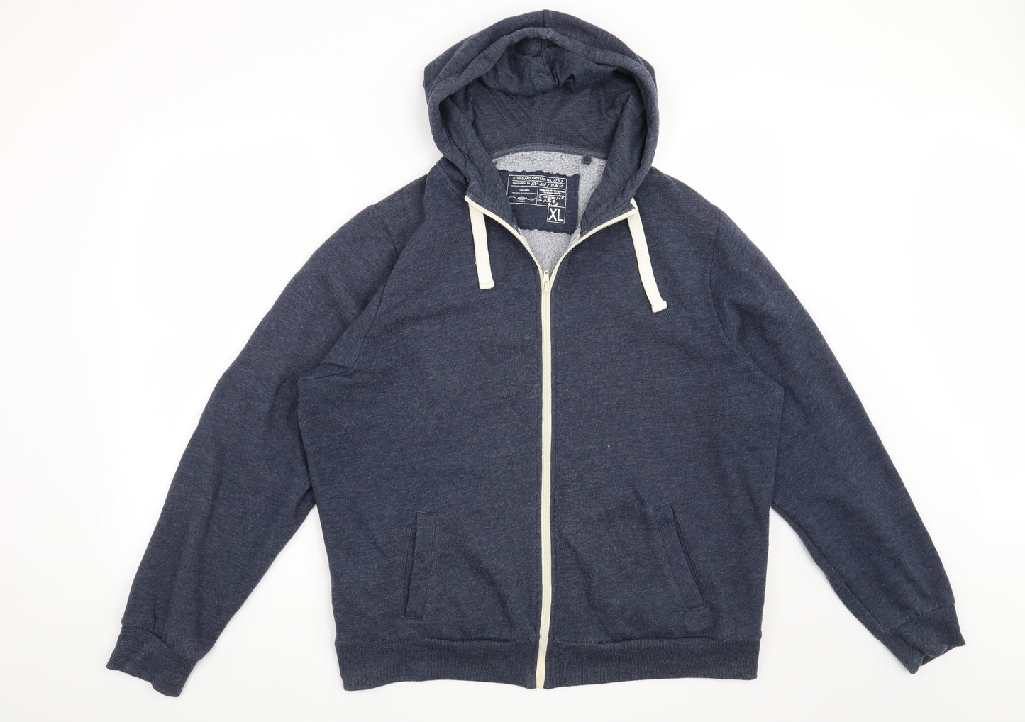 New Look Mens Blue   Full Zip Hoodie Size XL