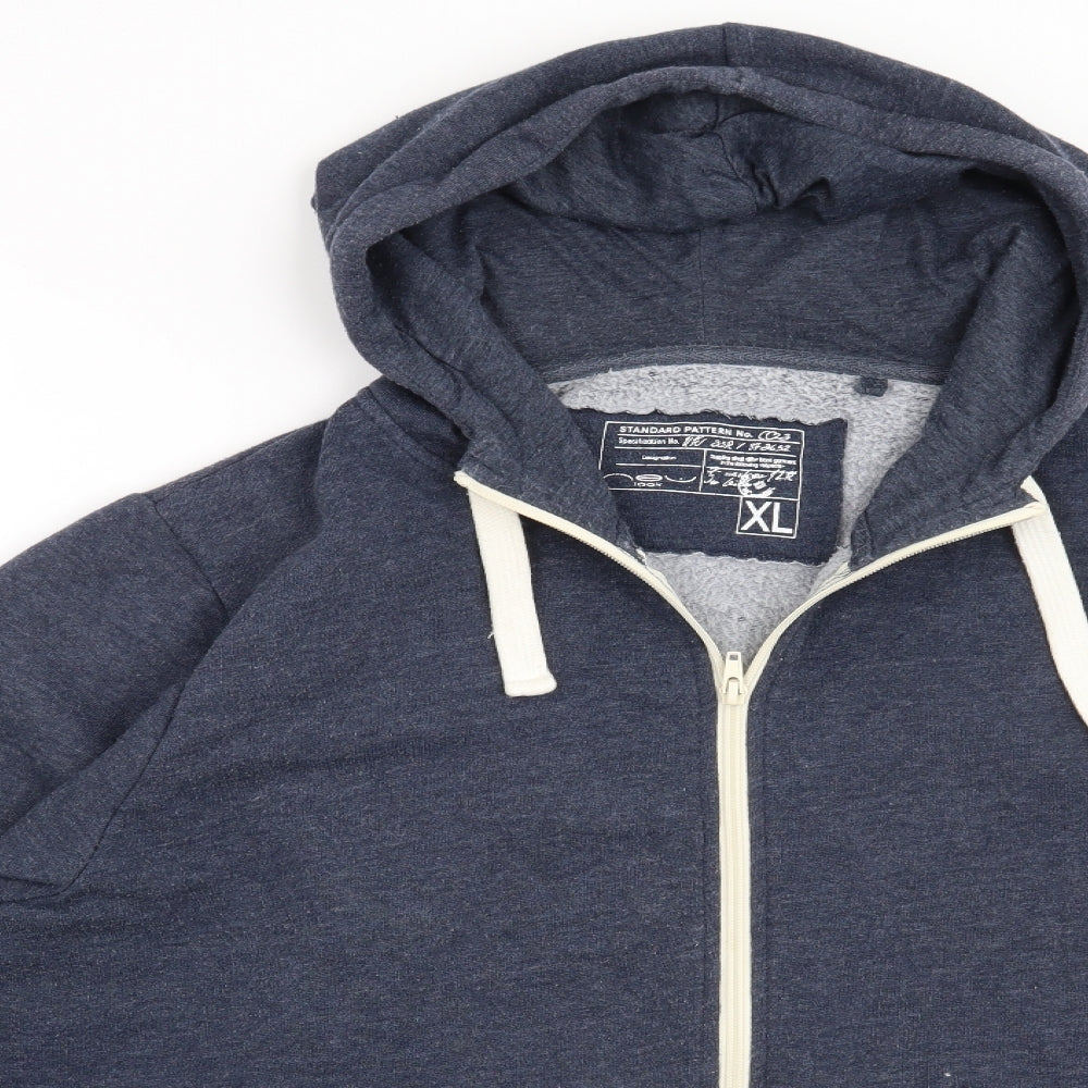 New Look Mens Blue   Full Zip Hoodie Size XL