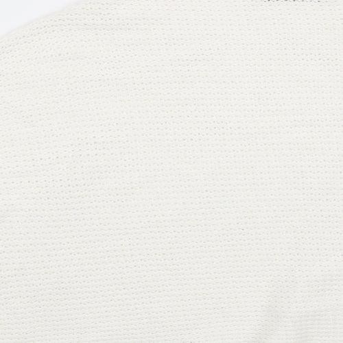 Pull & Bear Womens White   Pullover Jumper Size M