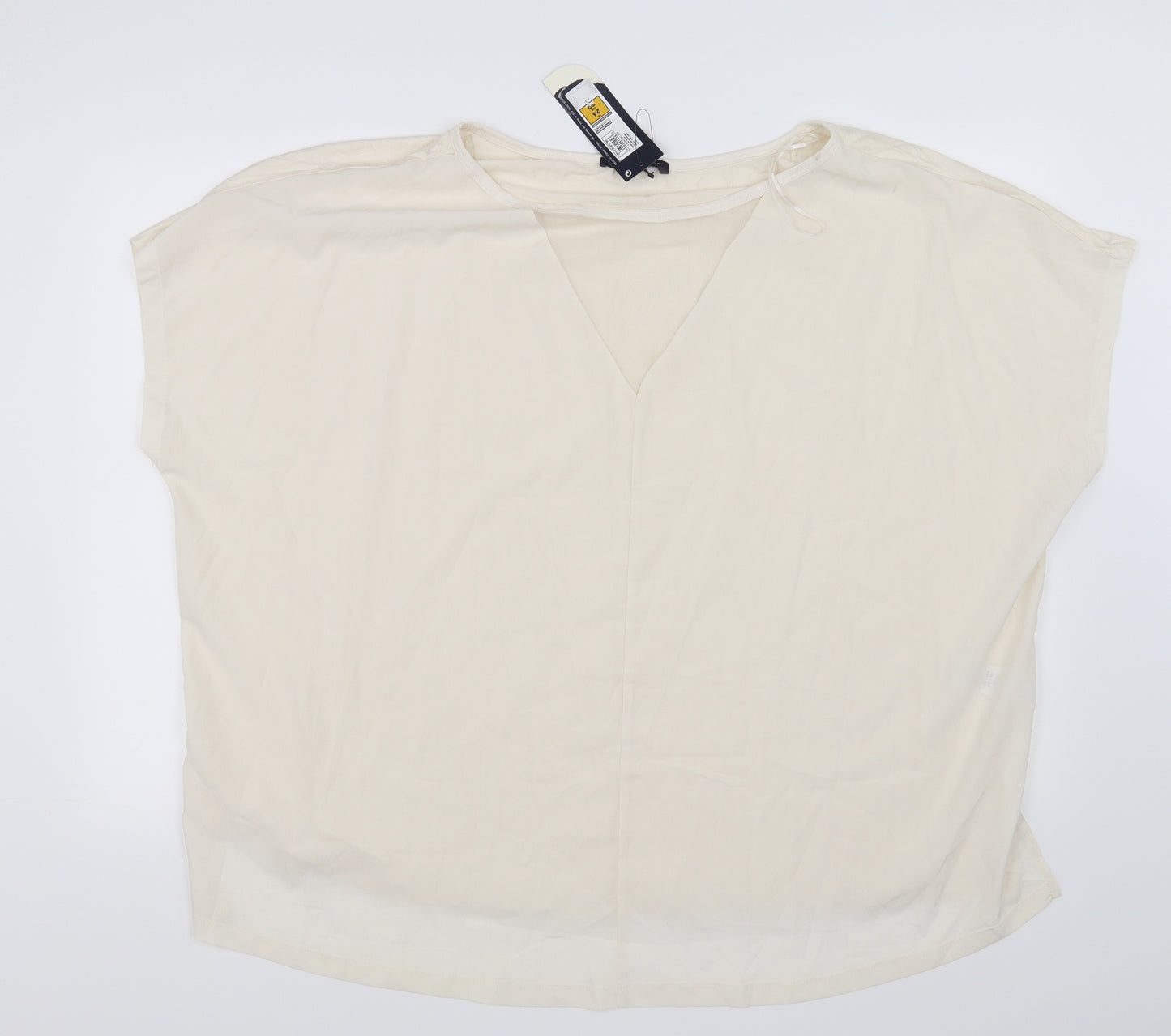 Marks and Spencer Womens Yellow   Basic Blouse Size 24