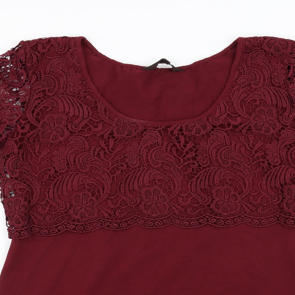 Great Plains Womens Red   A-Line  Size L