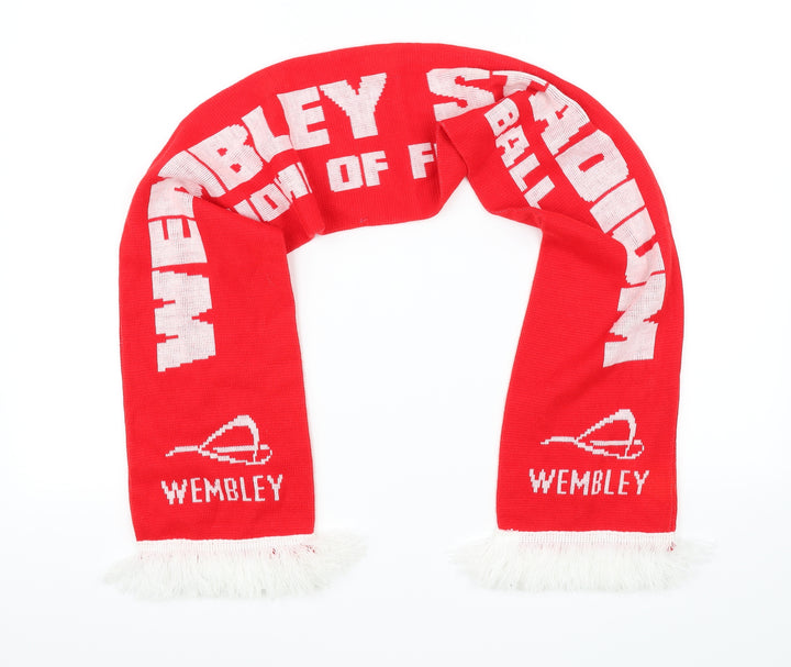 wembely home of football Red Scarf Size Regular
