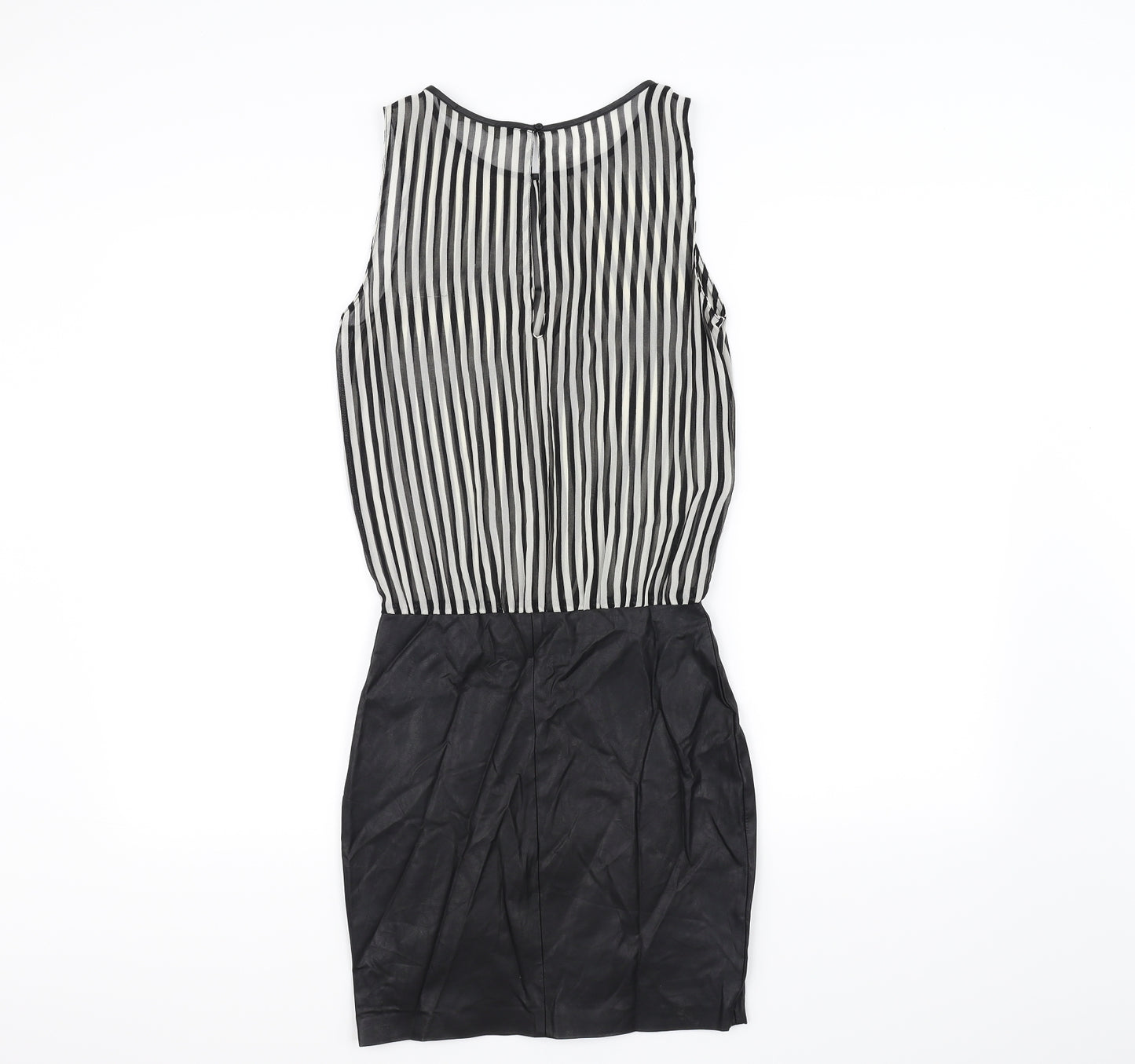 Trafaluc Womens White Striped  A-Line  Size 4