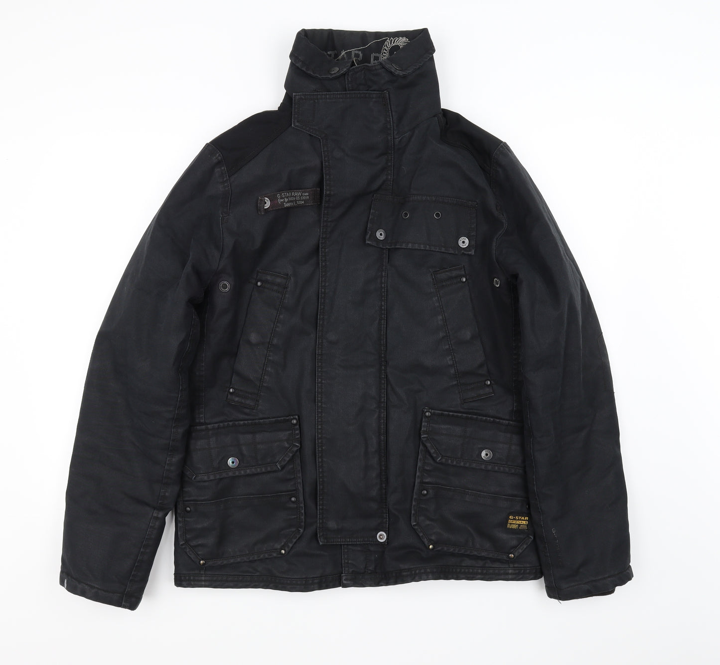 G-Star Mens Black   Jacket Coat Size M