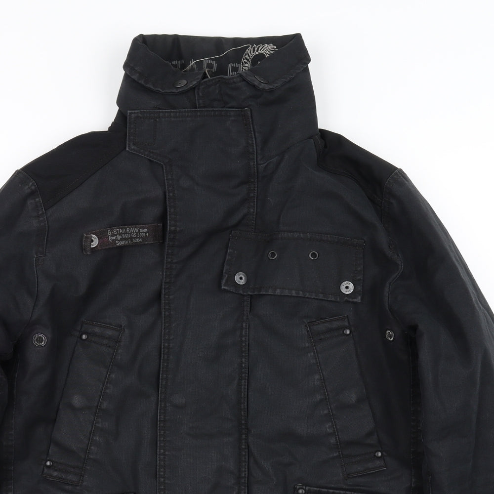 G-Star Mens Black   Jacket Coat Size M