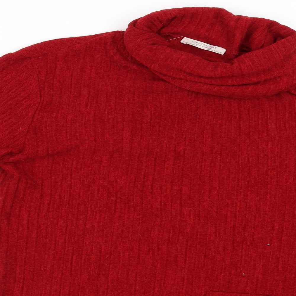 Zara Trafaluc Womens Red   Pullover Jumper Size 6