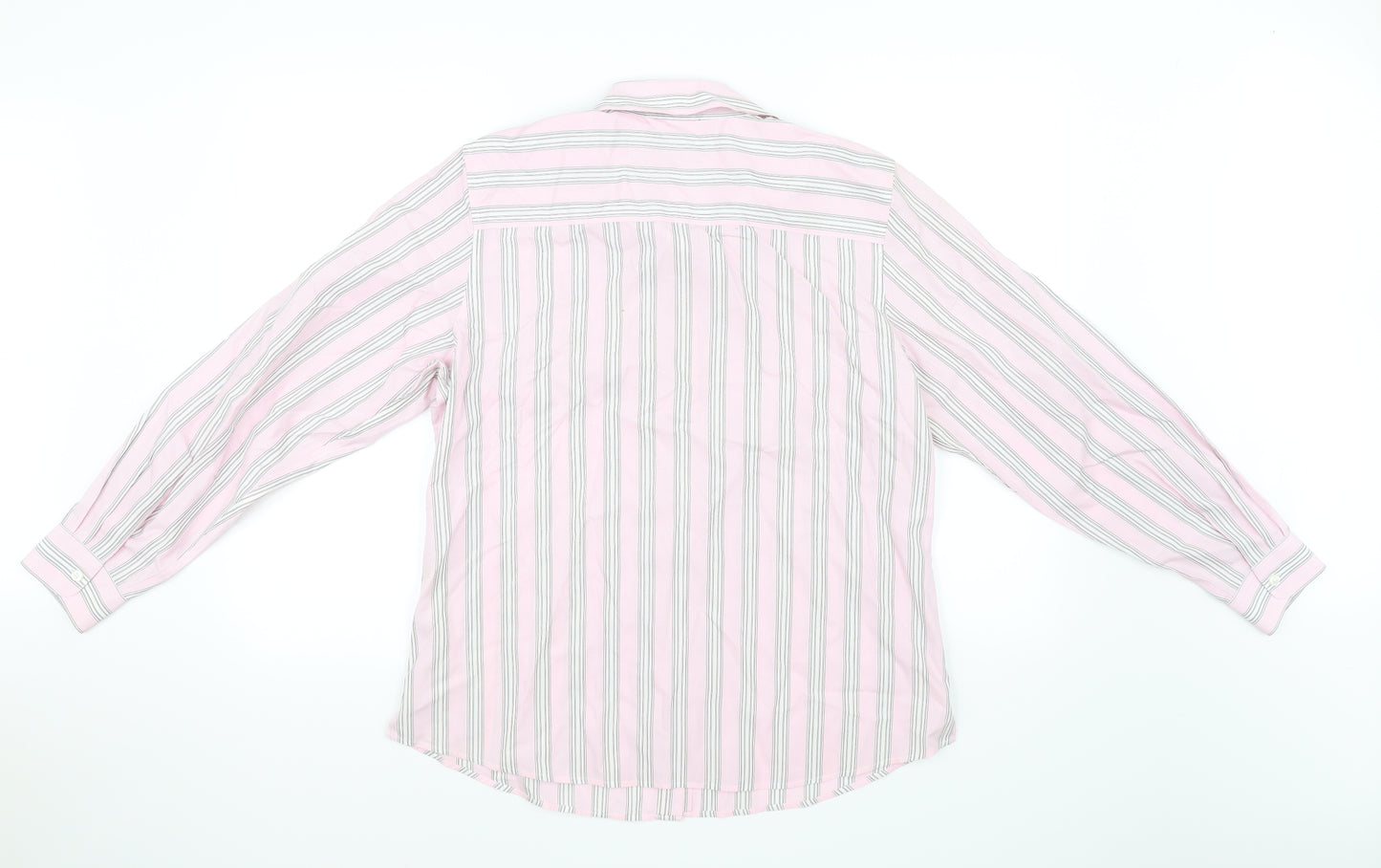 Orvis Womens Pink Striped  Basic Button-Up Size 12