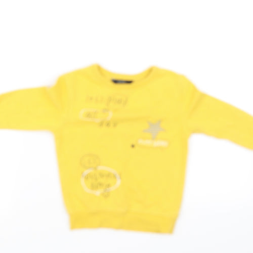 George Boys Yellow   Pullover Jumper Size 2 Years