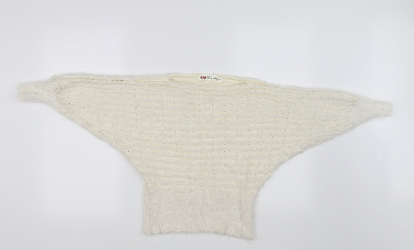 tiffany bling  Womens White   Pullover Jumper Size S