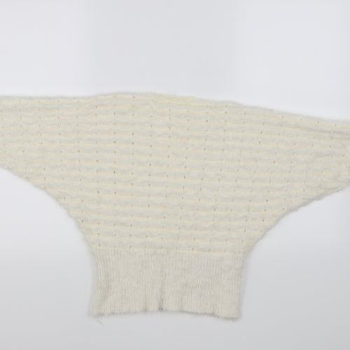 tiffany bling  Womens White   Pullover Jumper Size S