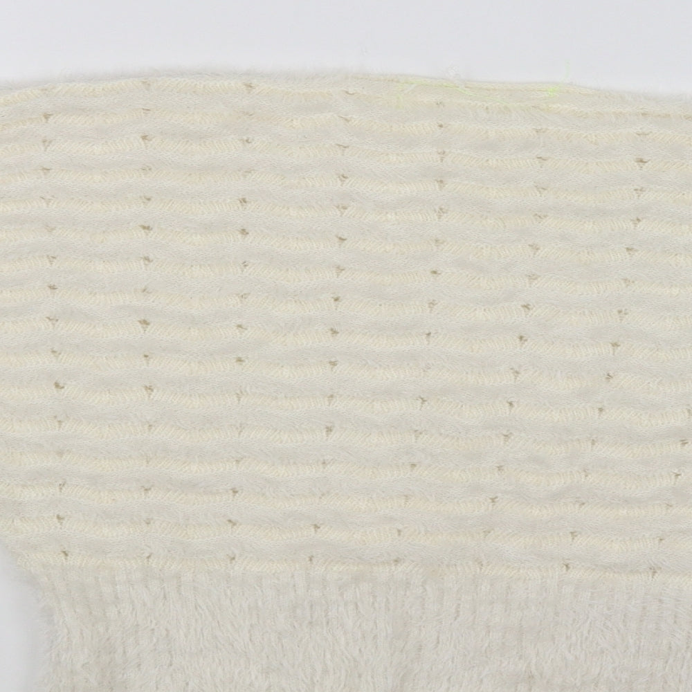 tiffany bling  Womens White   Pullover Jumper Size S