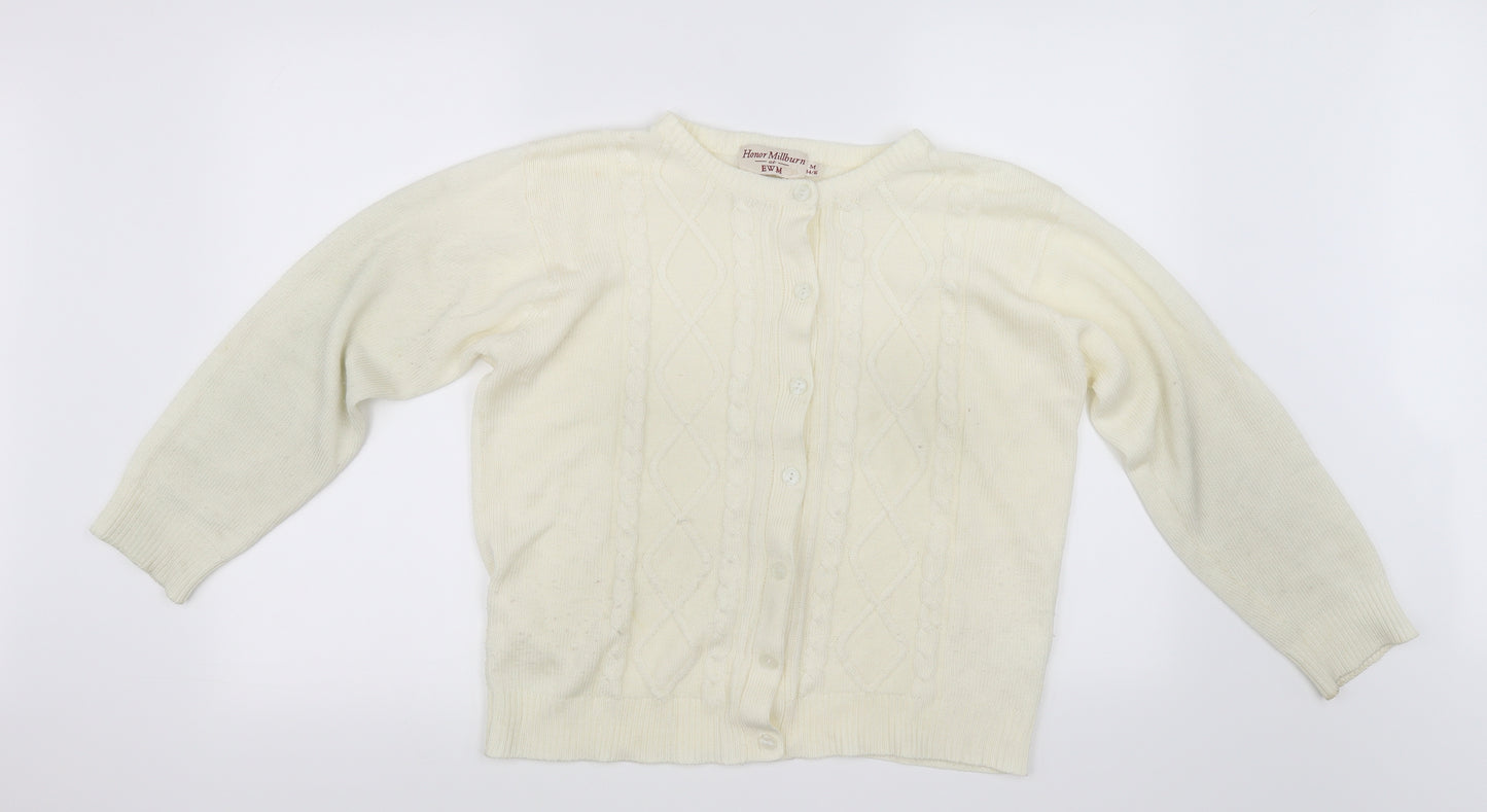 Honor Milburn Womens Yellow   Cardigan Jumper Size 14