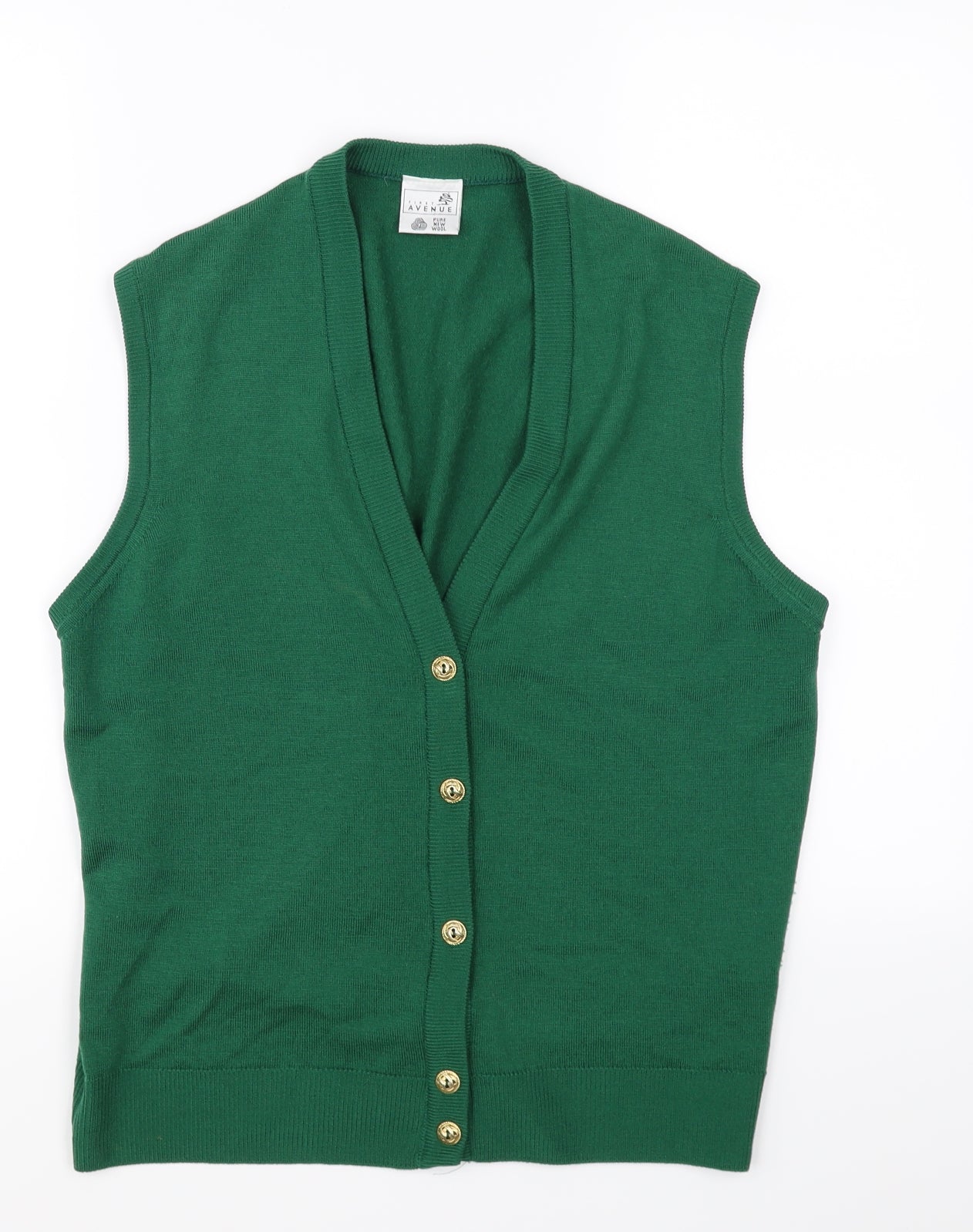 First Avenue Womens Green   Cardigan Jumper Size 16
