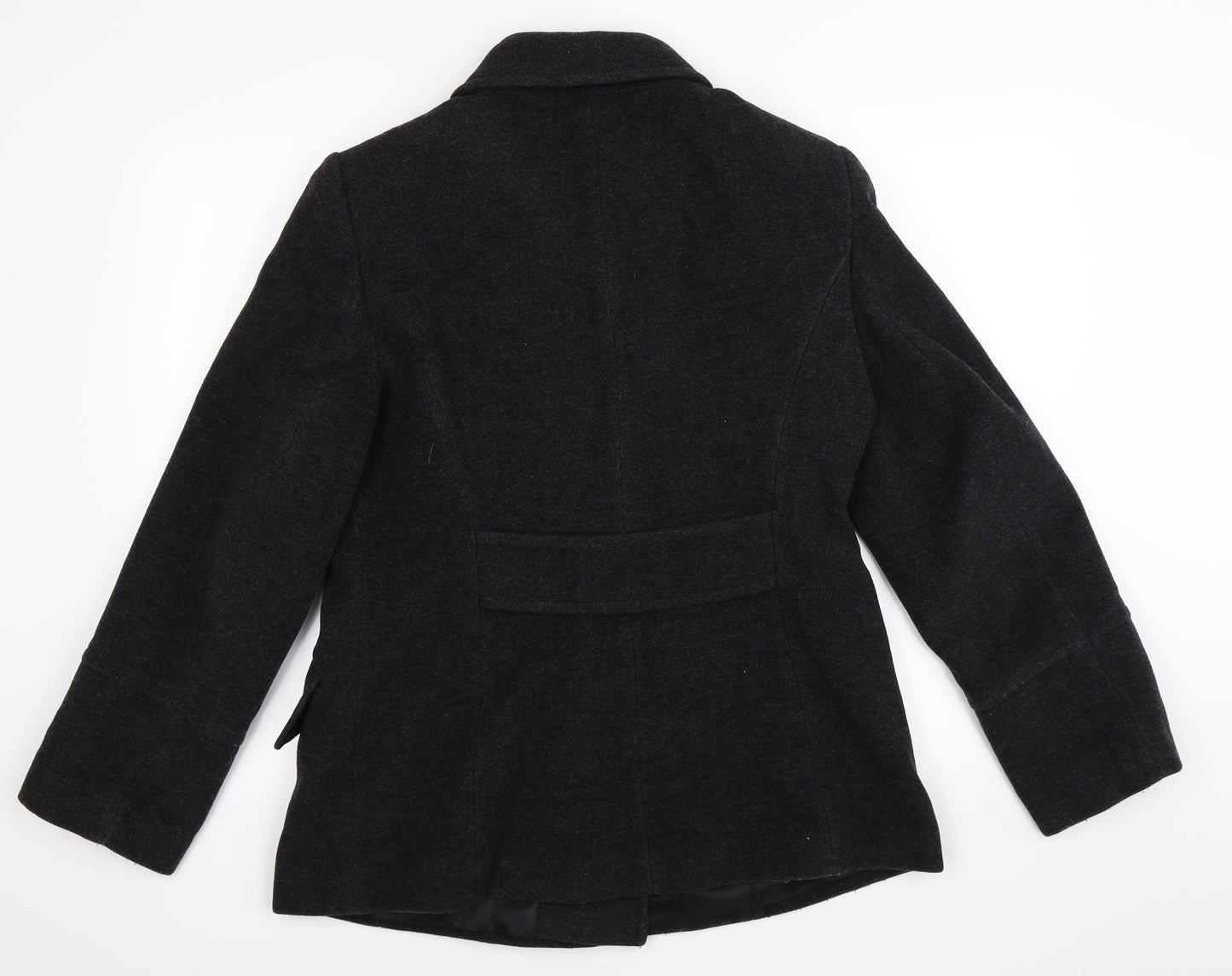Alex & Co Womens Black   Pea Coat Coat Size 14