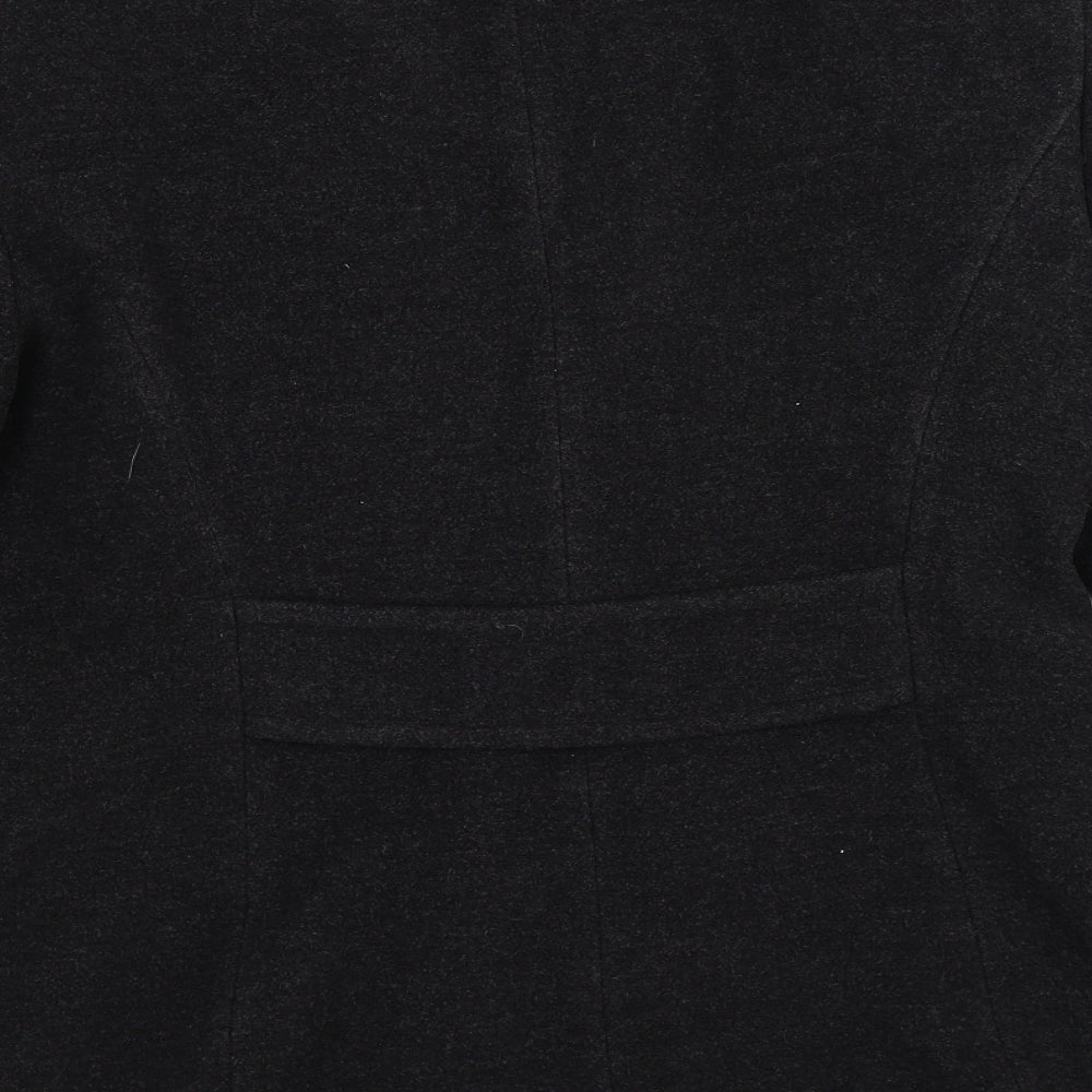 Alex & Co Womens Black   Pea Coat Coat Size 14