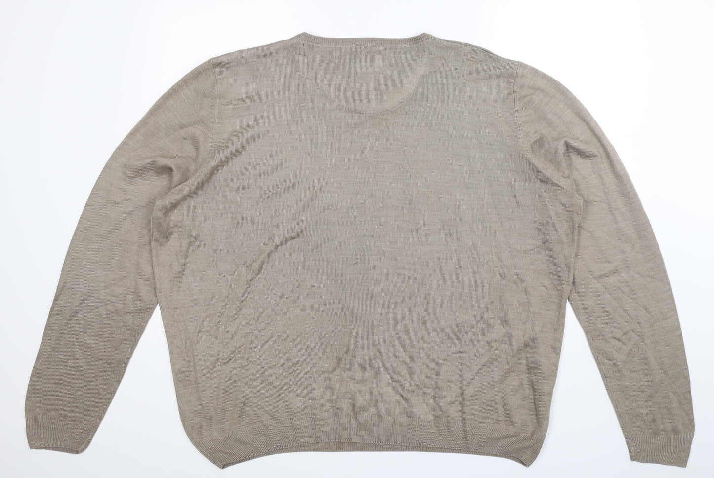 Kensington Mens Grey  Knit Pullover Jumper Size 2XL