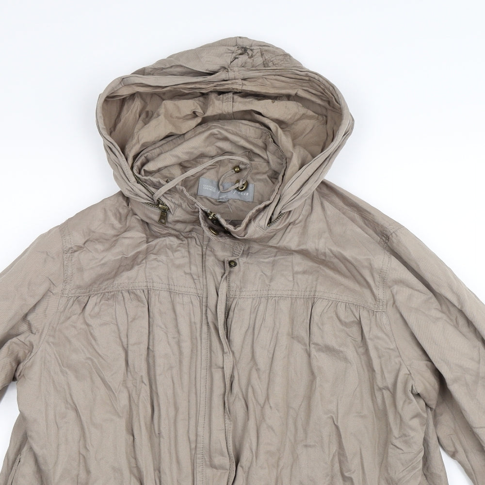 Marks and Spencer Womens Grey   Parka Coat Size 20