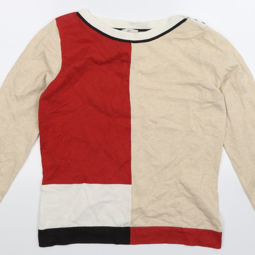 CC Womens Multicoloured  Knit Pullover Jumper Size S