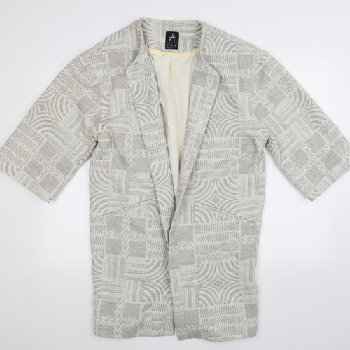 Atmosphere Womens Multicoloured Geometric  Jacket Coat Size 12