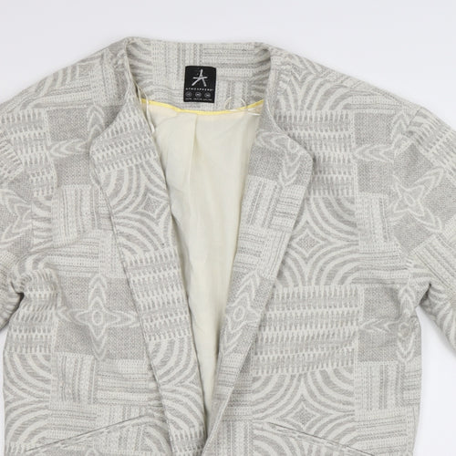 Atmosphere Womens Multicoloured Geometric  Jacket Coat Size 12