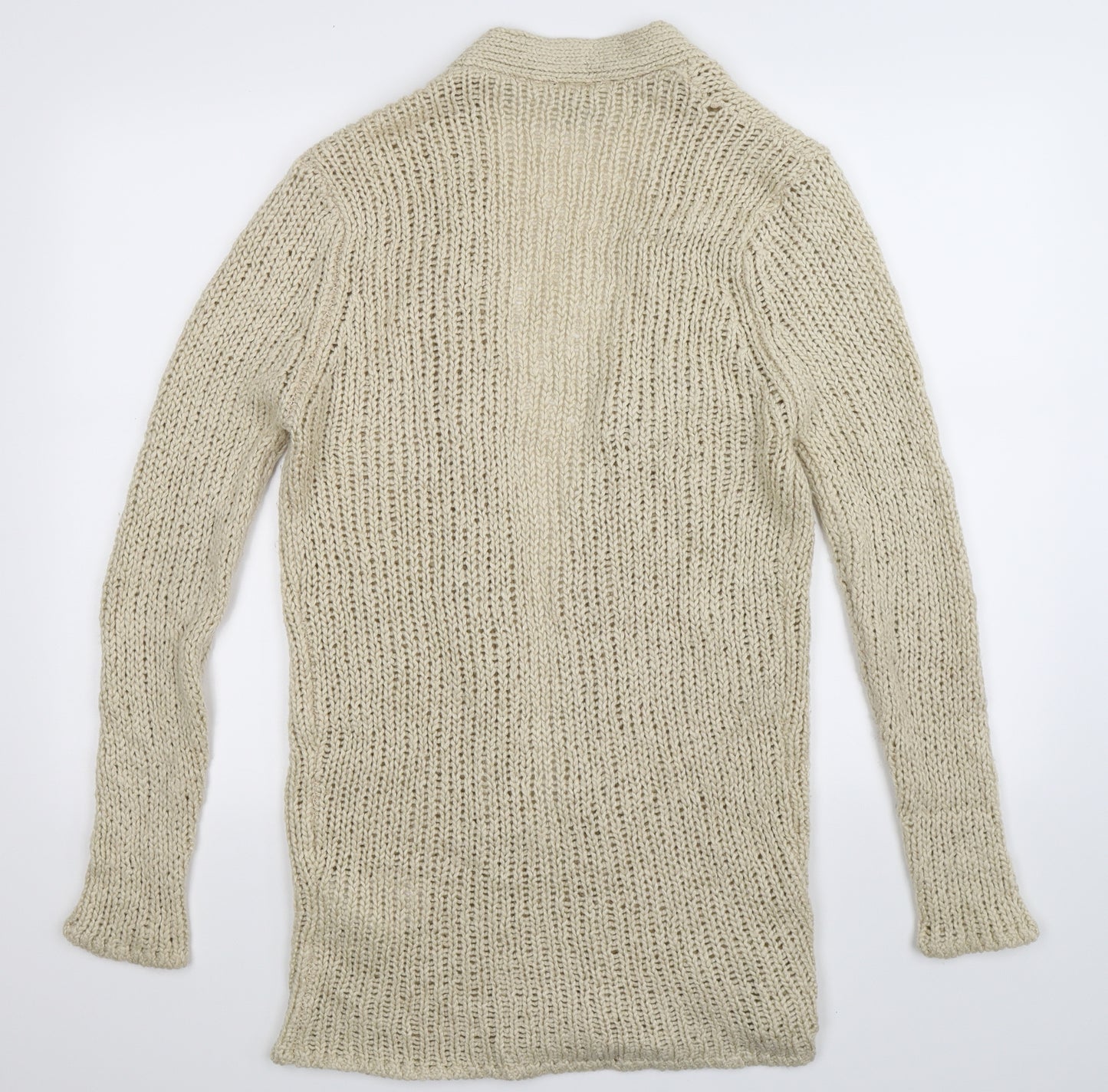 VERO MODA Womens Beige  Knit Cardigan Jumper Size M