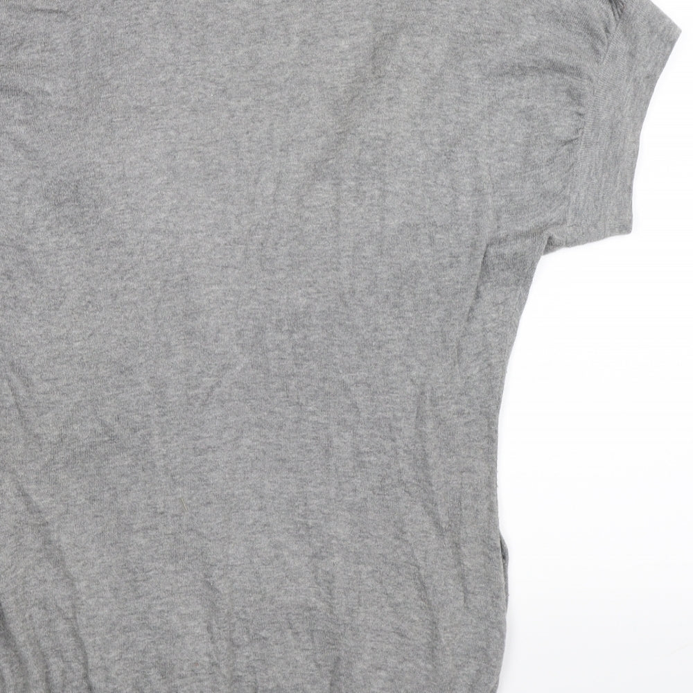 Warehouse Womens Grey  Knit Cardigan Jumper Size 10