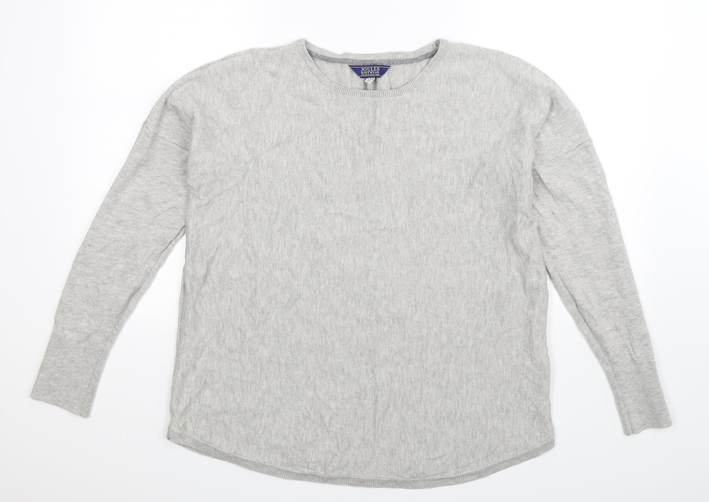 Joules Womens Grey  Knit Pullover Jumper Size 16