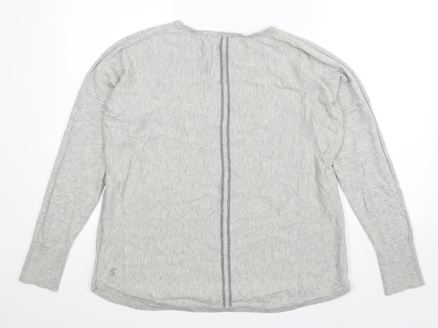Joules Womens Grey  Knit Pullover Jumper Size 16