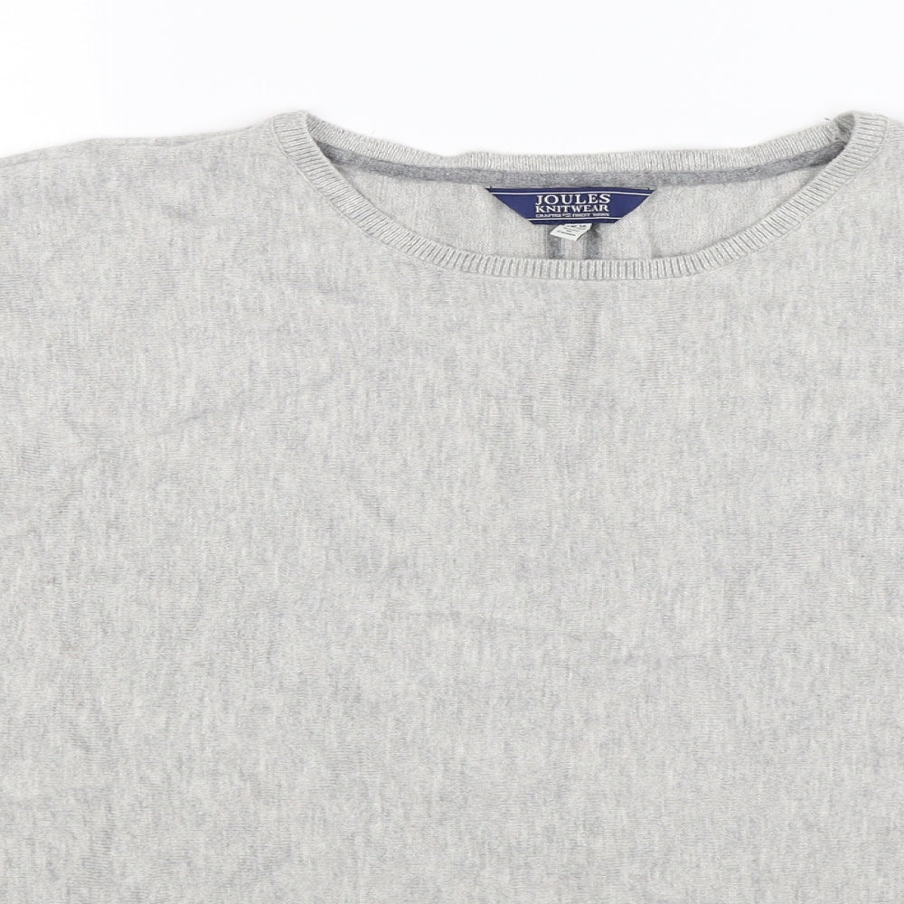 Joules Womens Grey  Knit Pullover Jumper Size 16